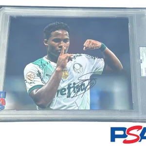 Endrick Signed 8x10 Photo Psa/Dna Encapsulated GEM MT 10 AUTO Brazil Real Madrid