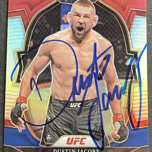 Dustin Jacoby Signed Autographed 2023 Select Silver UFC Base Card Beckett Coa