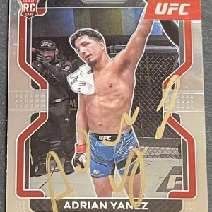 Adrian Yanez Signed Autographed 2022 Prizm UFC Card Beckett Coa