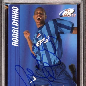 Ronaldinho Signed 1999 Pepsi Ask For More Rookie Card Psa GEM MINT 10 AUTO RC