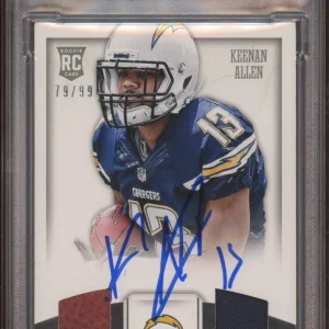 2013 National Treasures Keenan Allen Rookie NFL Dual Gear RPA Auto /99 Psa/Dna