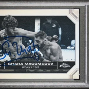 2024 Topps Chrome UFC #141 Shara Magomedov Negative Rookie Auto Psa GEM MT 10/10