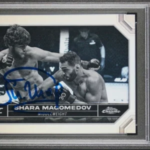 2024 Topps Chrome UFC #141 Shara Magomedov Negative Rookie Auto Psa GEM MT 10/10