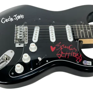 Zander Schloss THE CIRCLE JERKS Signed Autograph Electric Guitar Beckett COA