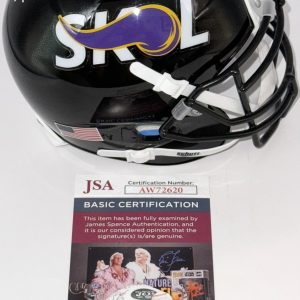 TJ Hockenson Signed Autographed Minnesota Vikings Skol Mini Helmet JSA COA