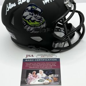 Steve Largent Signed Autographed Seattle Seahawks Mini Helmet JSA COA
