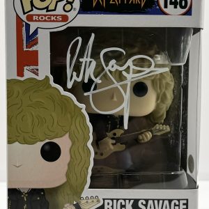 Rick Savage Signed Autographed Def Leppard Funko Pop JSA COA