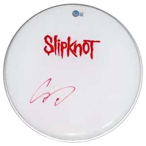 Corey Taylor Signed SLIPKNOT 12" Drumhead Autograph Beckett Witness COA