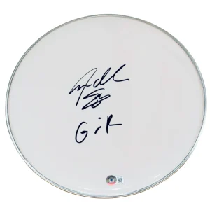 Steven Adler GUNS N' ROSES Signed Autograph 12" Drumhead Drummer Beckett COA