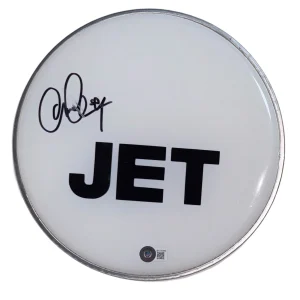 Chris Cester Signed JET Band Autograph 10" Drumhead Get Born Beckett COA