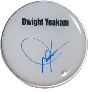 Dwight Yoakam Signed Autograph 10" Drumhead Country Star Fast As You Beckett COA
