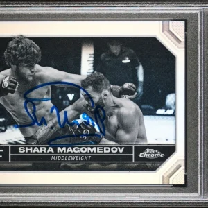 2024 Topps Chrome UFC #141 Shara Magomedov Negative Rookie Auto Psa MINT 9 RC