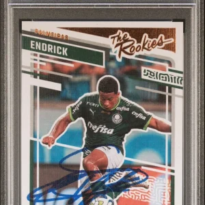 2023 Donruss FIFA #14 Endrick Signed The Rookies Card Psa MINT 9/GEM MT 10 AUTO