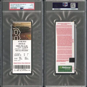 Jackson Holliday MLB DEBUT Full Ticket Stub 4/10/2024 Psa GEM MINT 10 Orioles