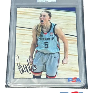 Paige Bueckers Signed 8x10 Photo Encapsulated Psa MINT 9 AUTO UConn Huskies #5