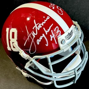 Antonio Langham Signed Autographed Alabama Crimson Tide Mini Helmet PSA/DNA