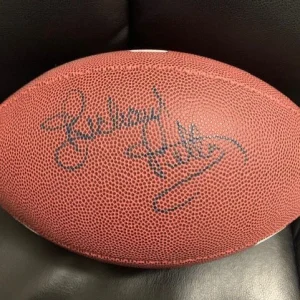RICHARD PETTY AUTOGRAPHED FULL SIZE FOOTBALL     RARE      NASCAR LEGEND     JSA