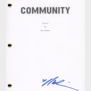 ALISON BRIE Signed Autograph COMMUNITY Pilot Episode Script Screenplay ACOA COA