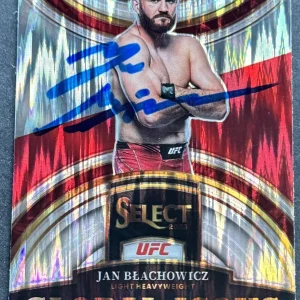 Jan Blachowicz Signed Auto 2023 Select Global Icon UFC Base Card Beckett Coa