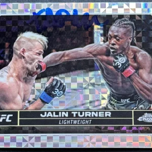 Jalin Turner Signed 2024 Topps Chrome Refractor UFC Base Card Beckett COA