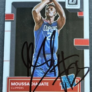 Moussa Diabate Signed Auto 2022-2023 Donruss Optic Rookie Card Clippers Beckett