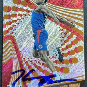 Kobe Brown Signed Auto 2023-2024 Revolution Rookie Card Beckett COA Clippers
