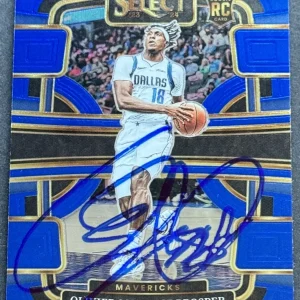Olivier- Maxence Prosper Signed 2023-2024 Select Rookie Card Mavericks Beckett