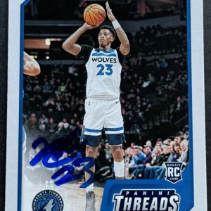 Jarrett Culver Signed Auto 2019-2020 Chronicles Threads Rookie Card Beckett COA