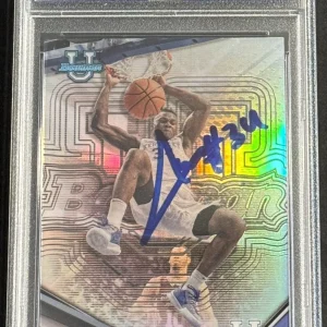 Oscar Tshiebwe Signed Auto 2023-24 Bowman’s Best Rookie Card PSA/DNA Slabbed