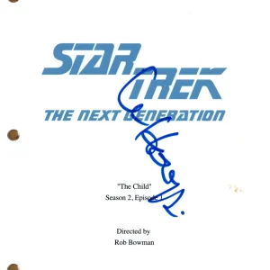 WHOOPI GOLDBERG Signed STAR TREK The Next Generation Episode Script ACOA COA