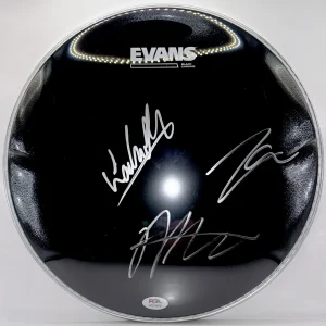 Taipei Houston Signed Autographed 12” Inch Drumhead Myles Layne Kai PSA/DNA