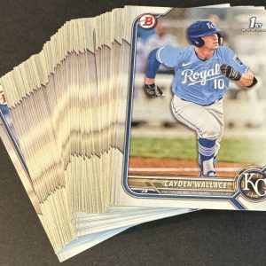 x58 Cayden Wallace 2022 (1st) Bowman Draft #12 Rookie Card RC lot/set Royals hot