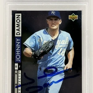Johnny Damon Signed Auto 1994 Upper Deck Rookie Card PSA/DNA Slabbed Royals