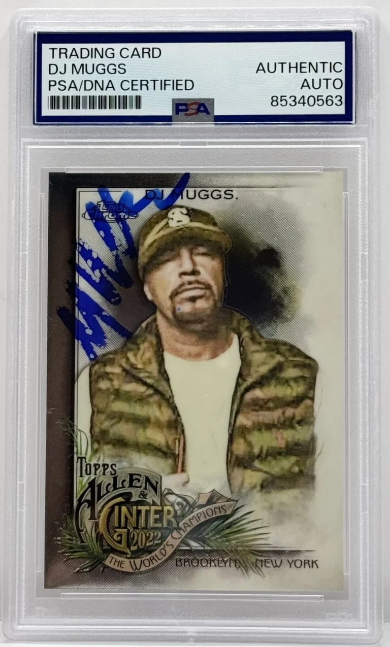 DJ Muggs Signed 2022 Allen & Ginter Chrome Card PSA/DNA Slabbed Cypress Hill