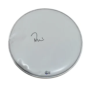 Taylor Hawkins Foo Fighters Signed Autograph 14” Drumhead Beckett BAS COA