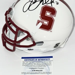 Toby Gerhart Signed Autographed Stanford Cardinal Mini Helmet JSA COA
