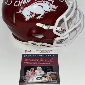 Dan Hampton Signed Autographed Arkansas Razorbacks Mini Helmet JSA COA
