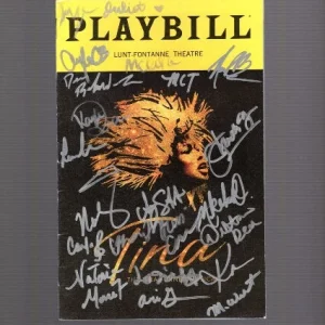 TINA TURNER THE MUSICAL HAND SIGNED NY CITY PLAYBILL+COA         SIGNED BY CAST