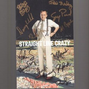 STRAIGHT LINE CRAZY HAND SIGNED NYC PLAYBILL+COA RARE CAST+RALPH FIENNES