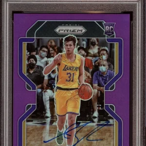 2021 Panini Prizm Austin Reaves Purple Prizm Rookie Card /99 Psa GEM MT 10 AUTO