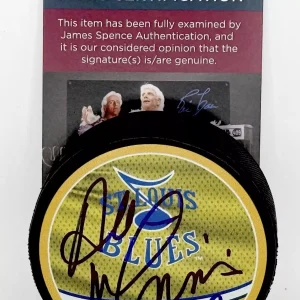 Al MacInnis signed St. Louis Blues Reverse Retro Puck autographed #3 JSA