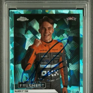 2023 Topps Chrome F1 #195 Oscar Piastri Aqua Rookie Auto /99 Psa MINT 9/10 RC