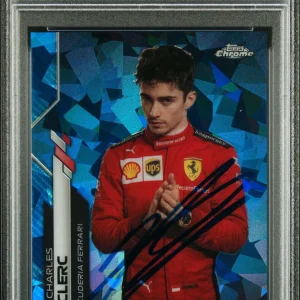 2020 Topps Chrome F1 #4 Charles Leclerc Sapphire Rookie Psa GEM MINT 10 AUTO RC