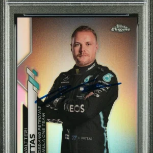2020 Topps Chrome F1 #2 Valtteri Bottas Refractor Rookie Card Psa GEM MT 10 AUTO