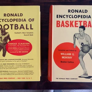 LOT OF 2 RONALD ENCYCLOPEDIA OF FB+BK BOOKS 1960/1962      VINTAGE+RARE+PRISTINE