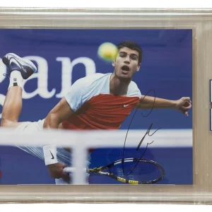 Carlos Alcaraz Signed 8x10 Photo Psa/Dna Encapsulated GEM MINT 10 AUTO US OPEN