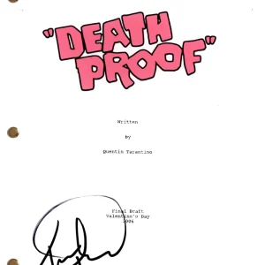 Tracie Thoms “Death Proof” Signed Movie Script Grindhouse Quentin Tarantino ACOA