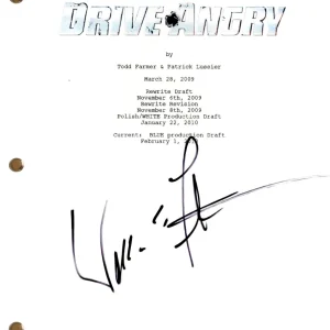 William Fichtner “Drive Angry” Signed Autograph Movie Script Screenplay ACOA COA