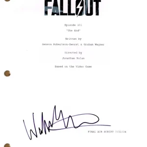 Walton Goggins "Fallout" Signed Autograph Full Pilot Episode TV Script ACOA COA