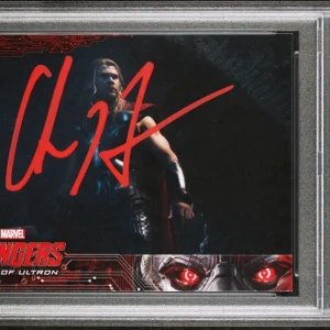 2015 UD Avengers #80 Chris Hemsworth Age Of Ultron Rookie PSA GEM MT 10 AUTO RC